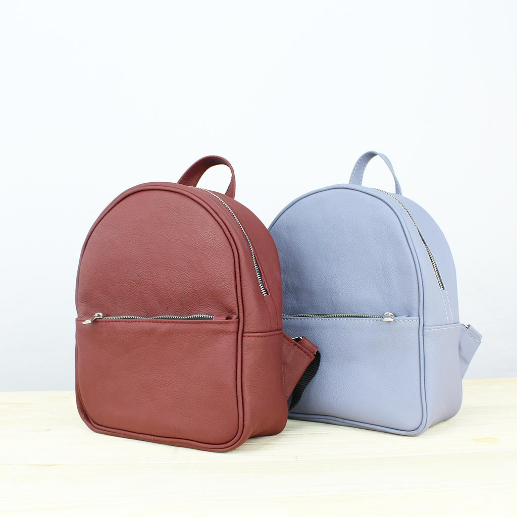 Zaino in pelle Afrodite Bordeaux