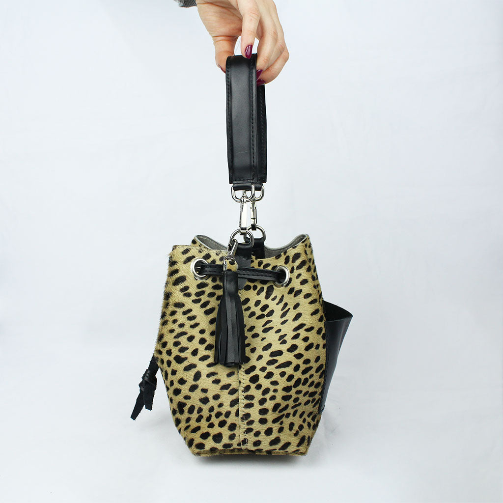 Borsa secchiello Cheope - stampa cavallino