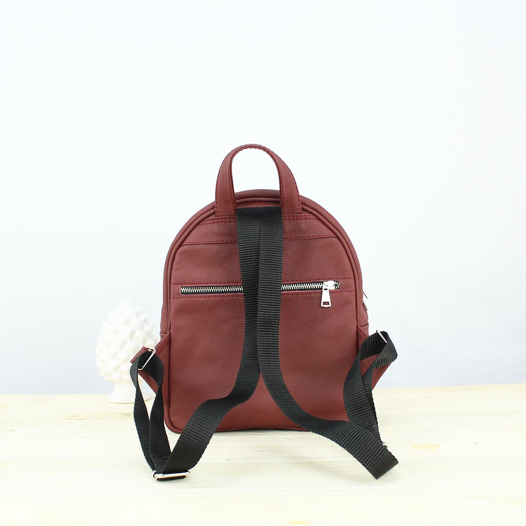 Zaino in pelle Afrodite Bordeaux