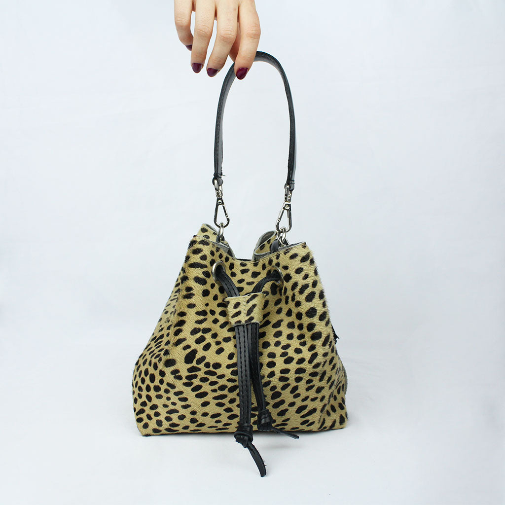 Borsa secchiello Cheope - stampa cavallino