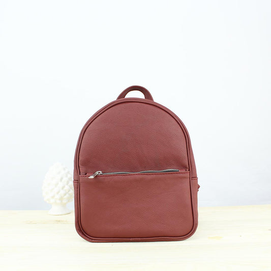Zaino in pelle Afrodite Bordeaux