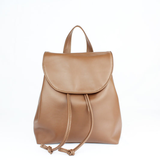 Zainetto in pelle marrone